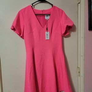 Milly Bright Pink Mini Dress